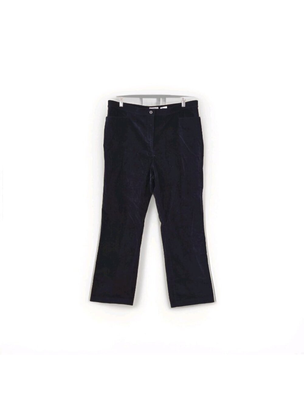 Northern Reflections Corduroy Pants Women 18 Navy Cotton Stretch Layering Edgy